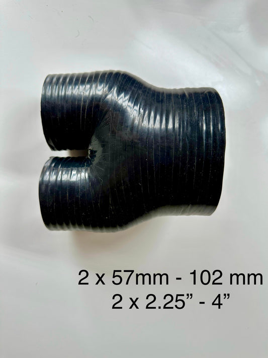 DIY Silicone 3-WAY hose Y pipe for turbo intercooler car