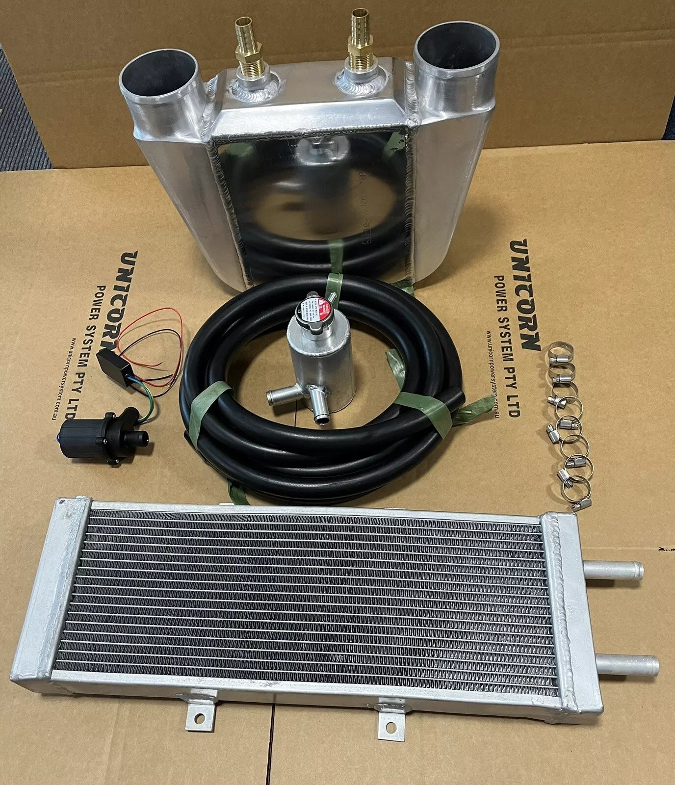 Universal Water-to-Air Intercooler Heat Exchanger Kit for Turbo/Supercharged Cars (1000HP)